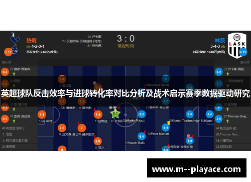 英超球队反击效率与进球转化率对比分析及战术启示赛季数据驱动研究